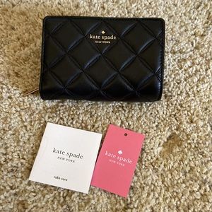 Kate Spade Natalia Wallet Black Leather
